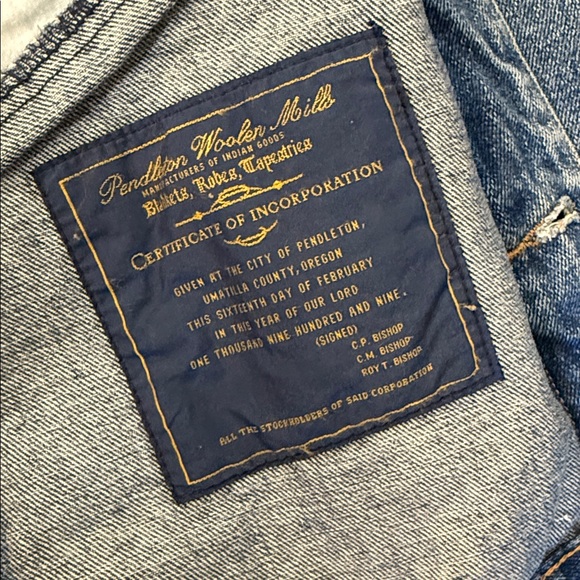 Vintage Pendleton Denim Jacket - Picture 4 of 8